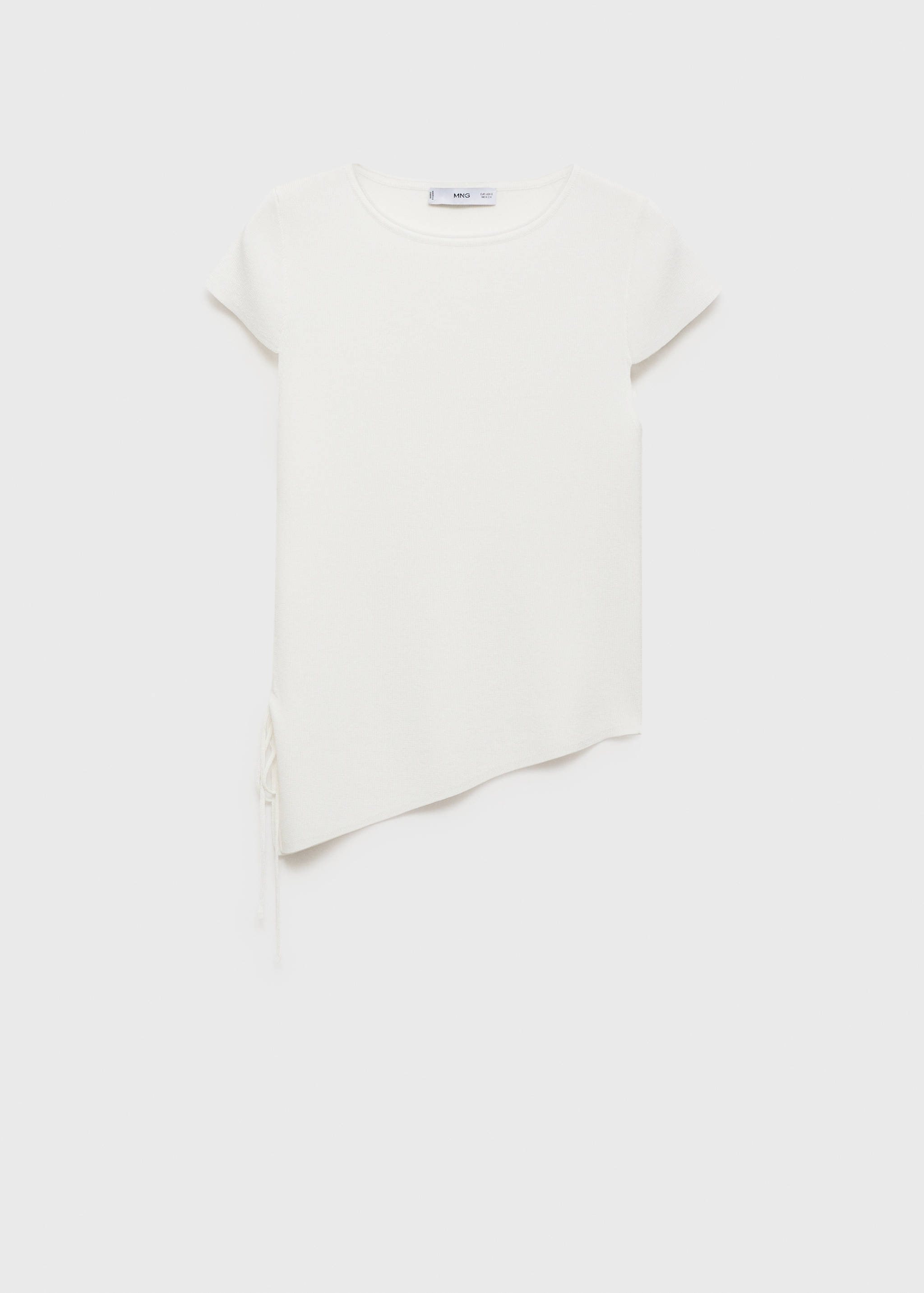 Camisola de malha com base assimétrica - Artigo sem modelo