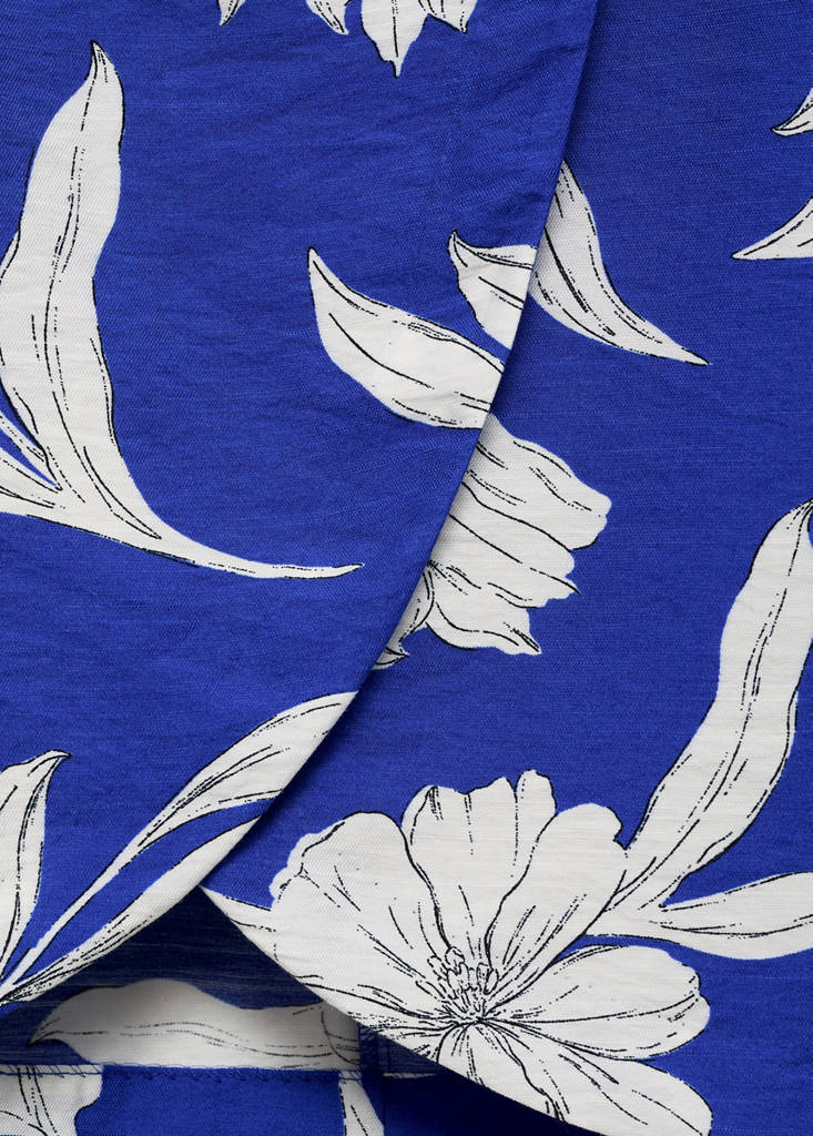 Floral sarong skirt — Blue