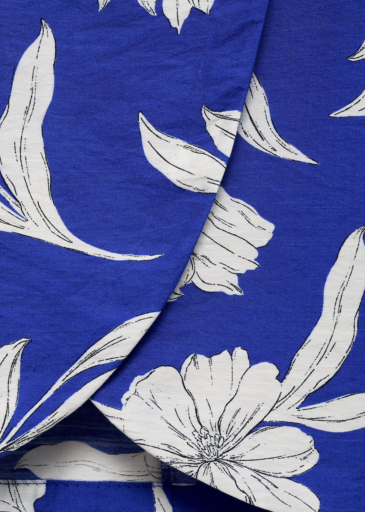 Floral sarong skirt — Blue