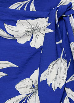 Floral sarong skirt — Blue 10
