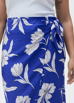 Floral sarong skirt — Blue 7