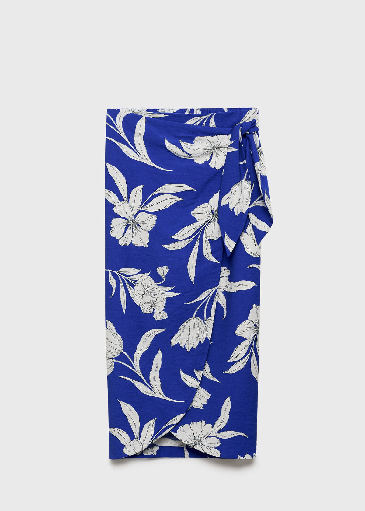 Floral sarong skirt — Blue