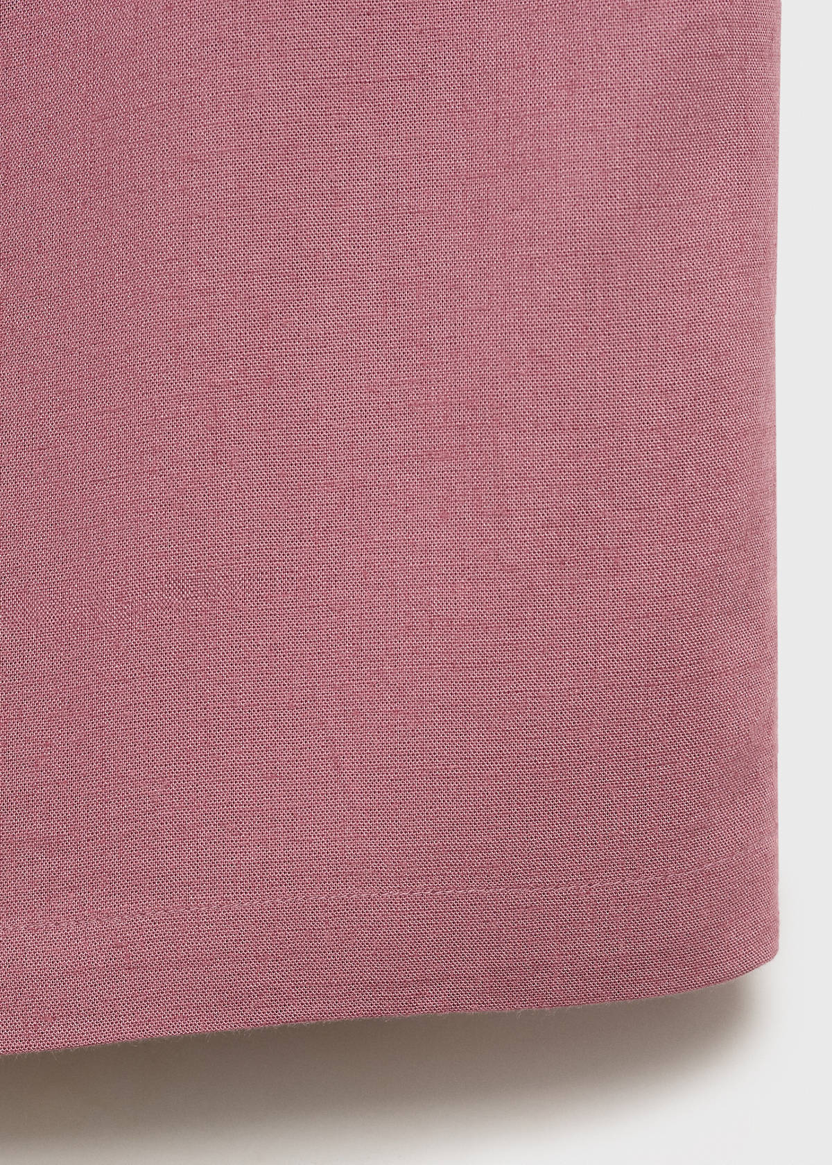 Straight linen-blend trousers — Pastel Pink