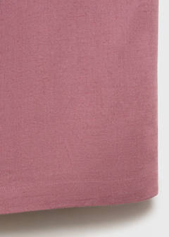 Straight linen-blend trousers — Pastel Pink 8