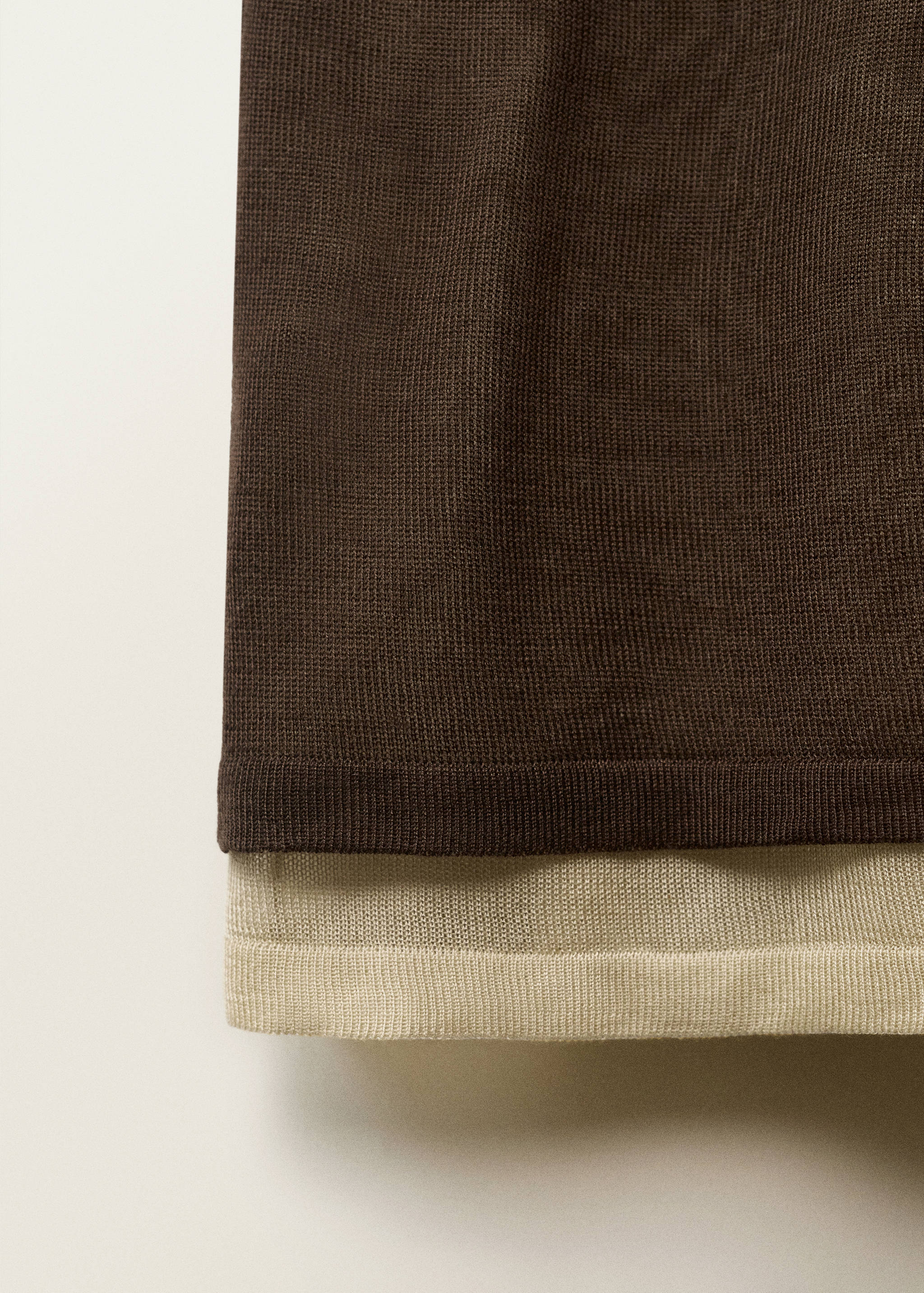 Kombiniertes Strickkleid aus Lyocell - Detail des Artikels 0