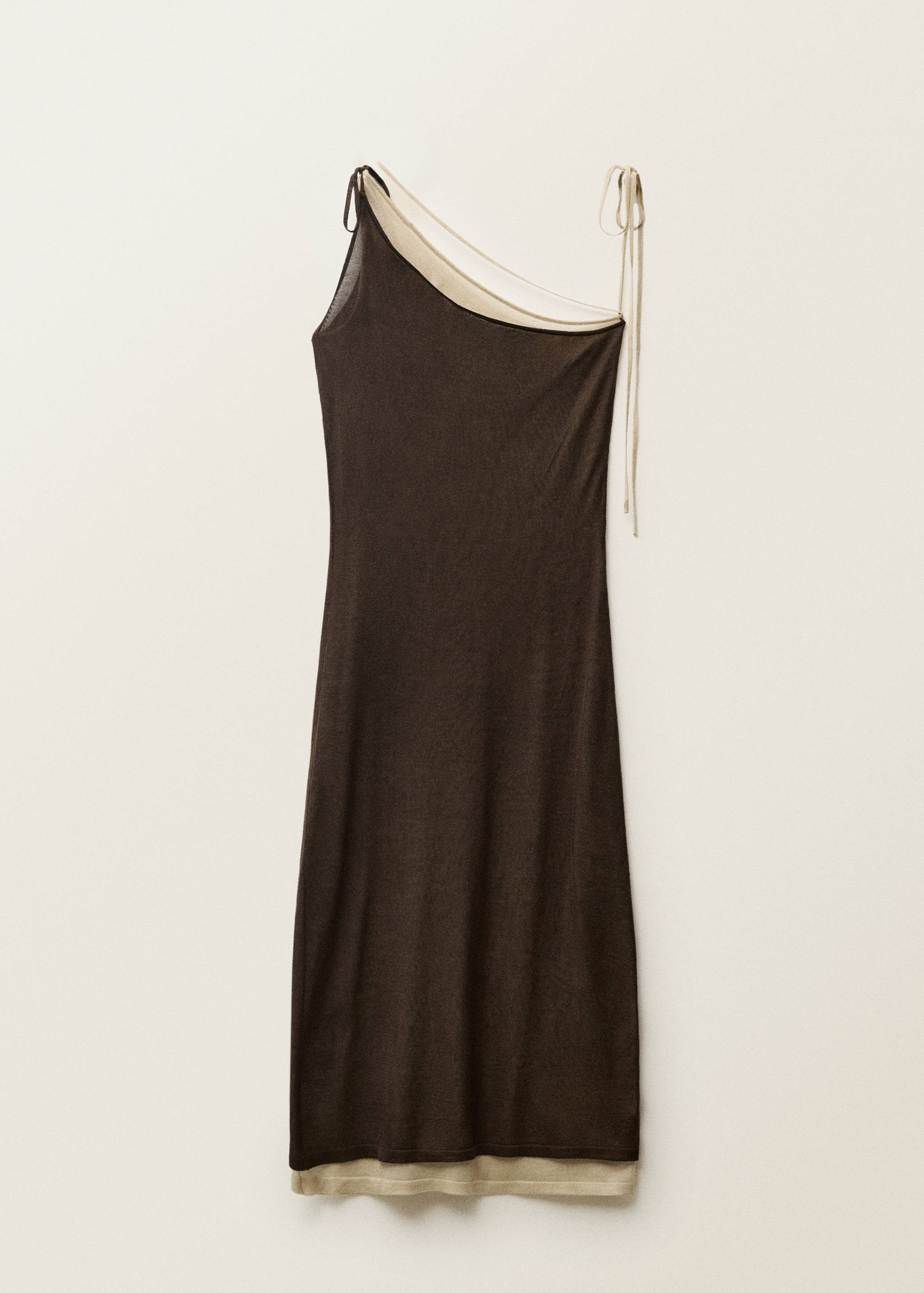 Combined lyocell knitted dress - Article without model