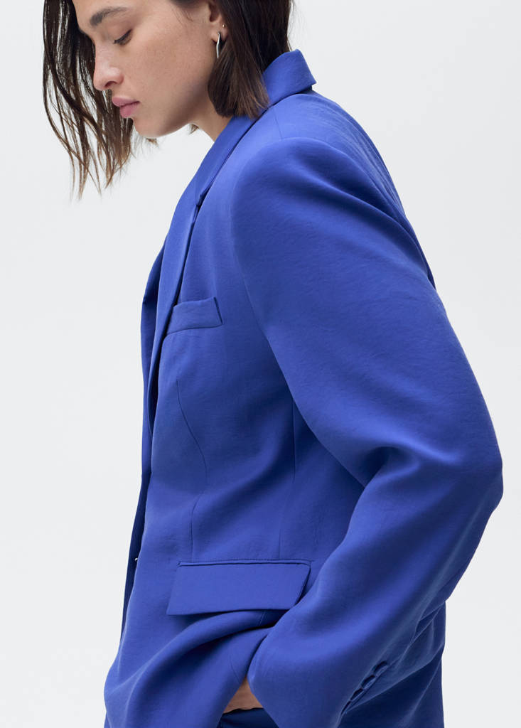 Structured suit blazer — Blue