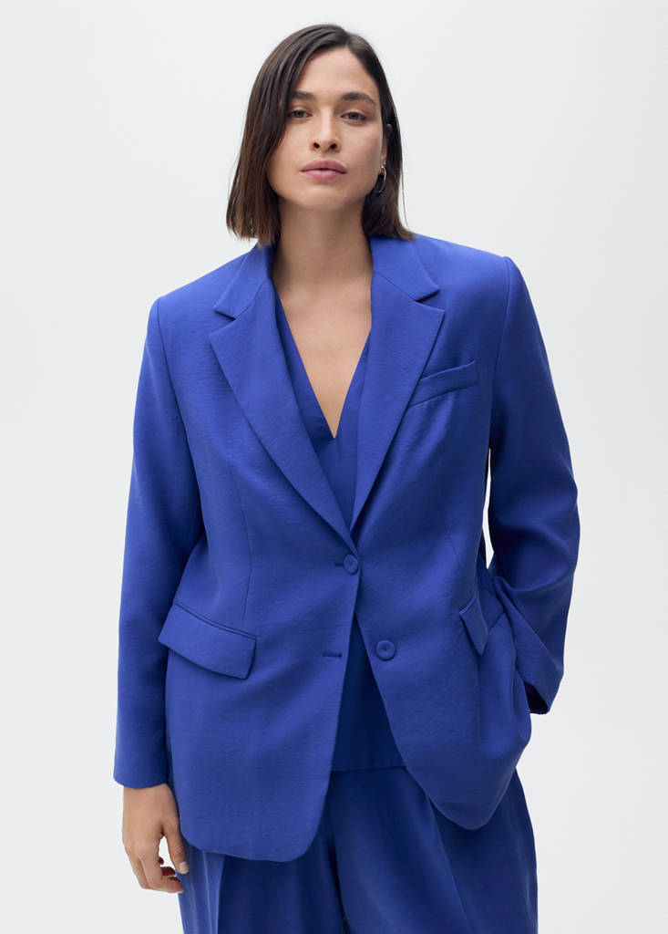 Structured suit blazer — Blue