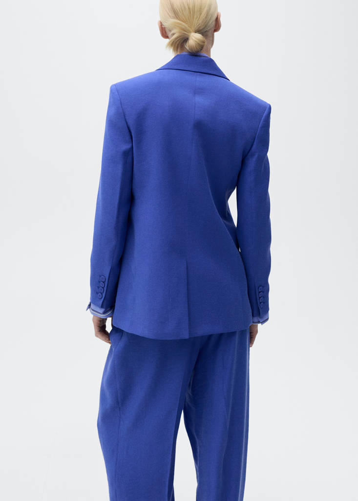Structured suit blazer — Blue
