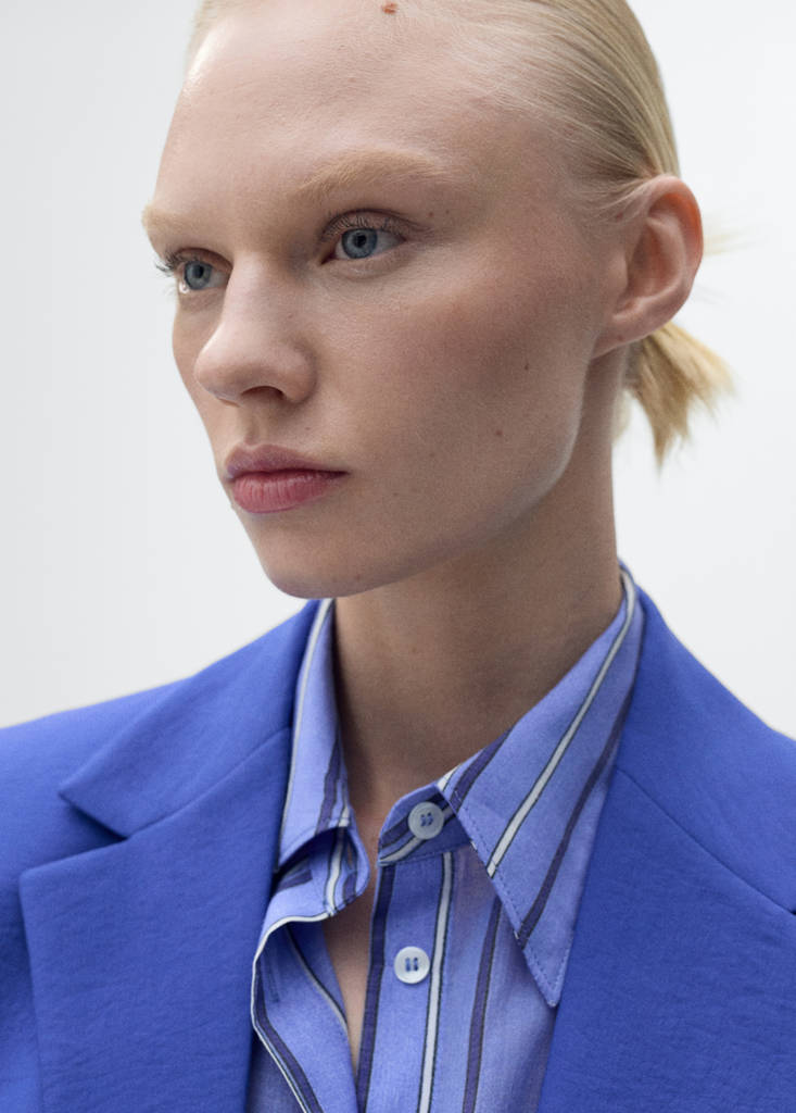 Structured suit blazer — Blue