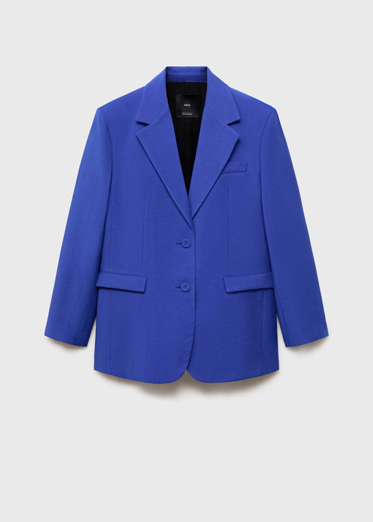 Structured suit blazer — Blue
