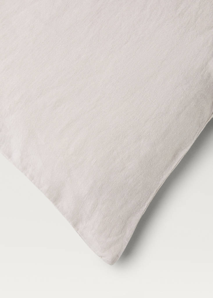 Washed linen duvet cover for 150/160 cm bed — Beige