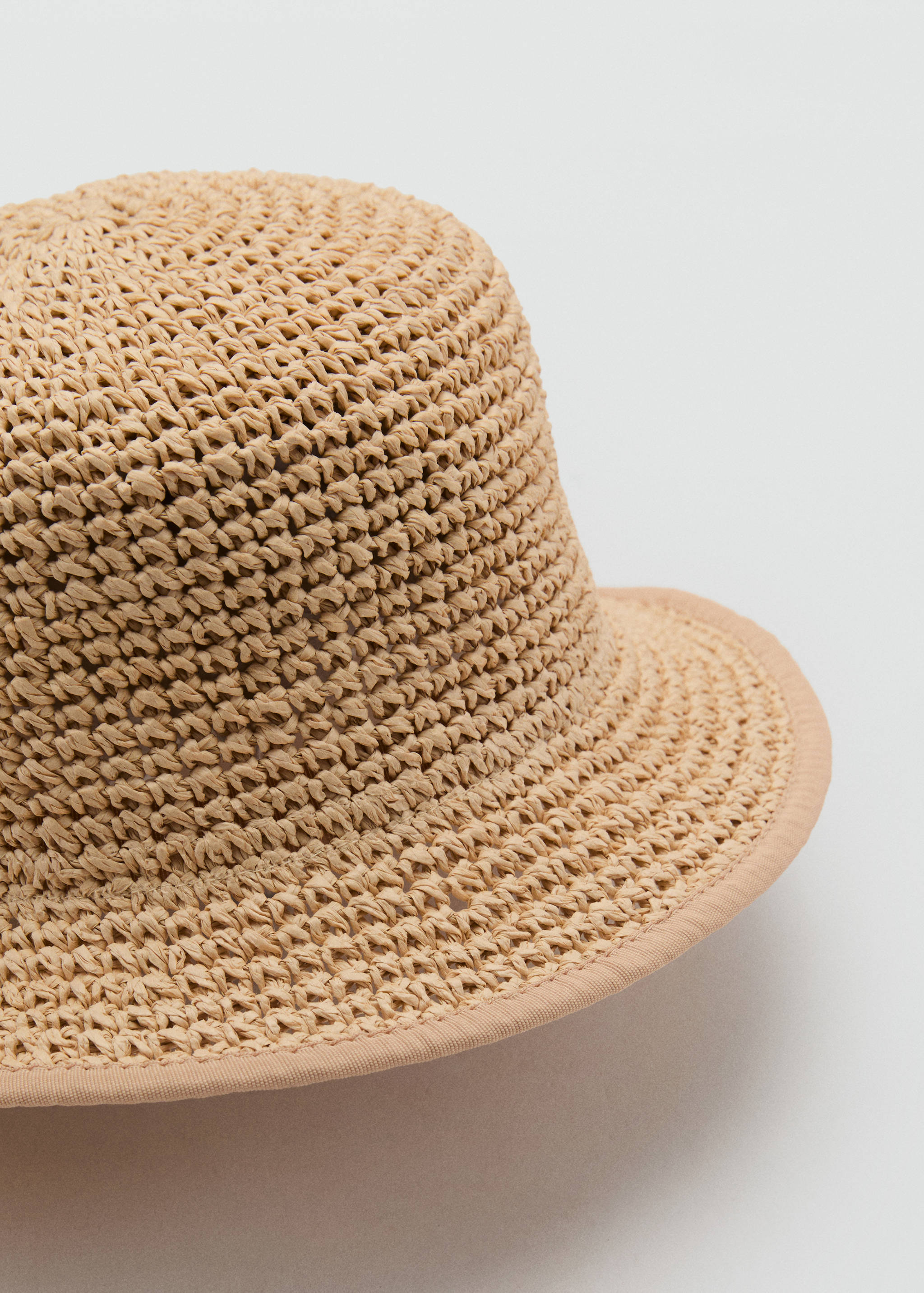 Natural fibre bucket hat - Medium plane