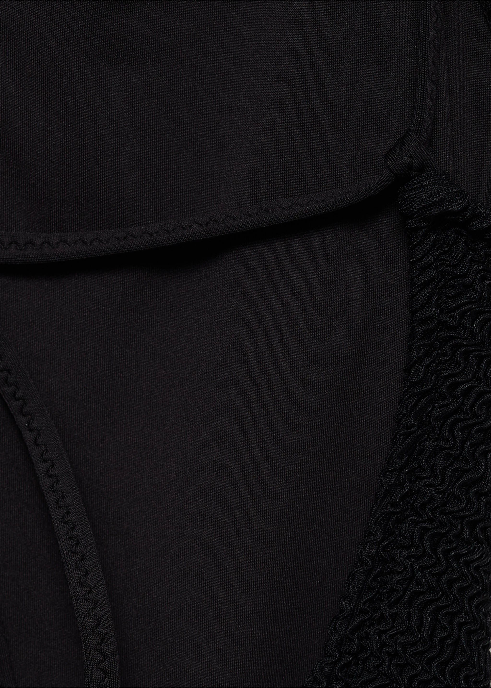 Textured swimsuit with straps - Details of the article 0, Black. Ref: 87067676-00.