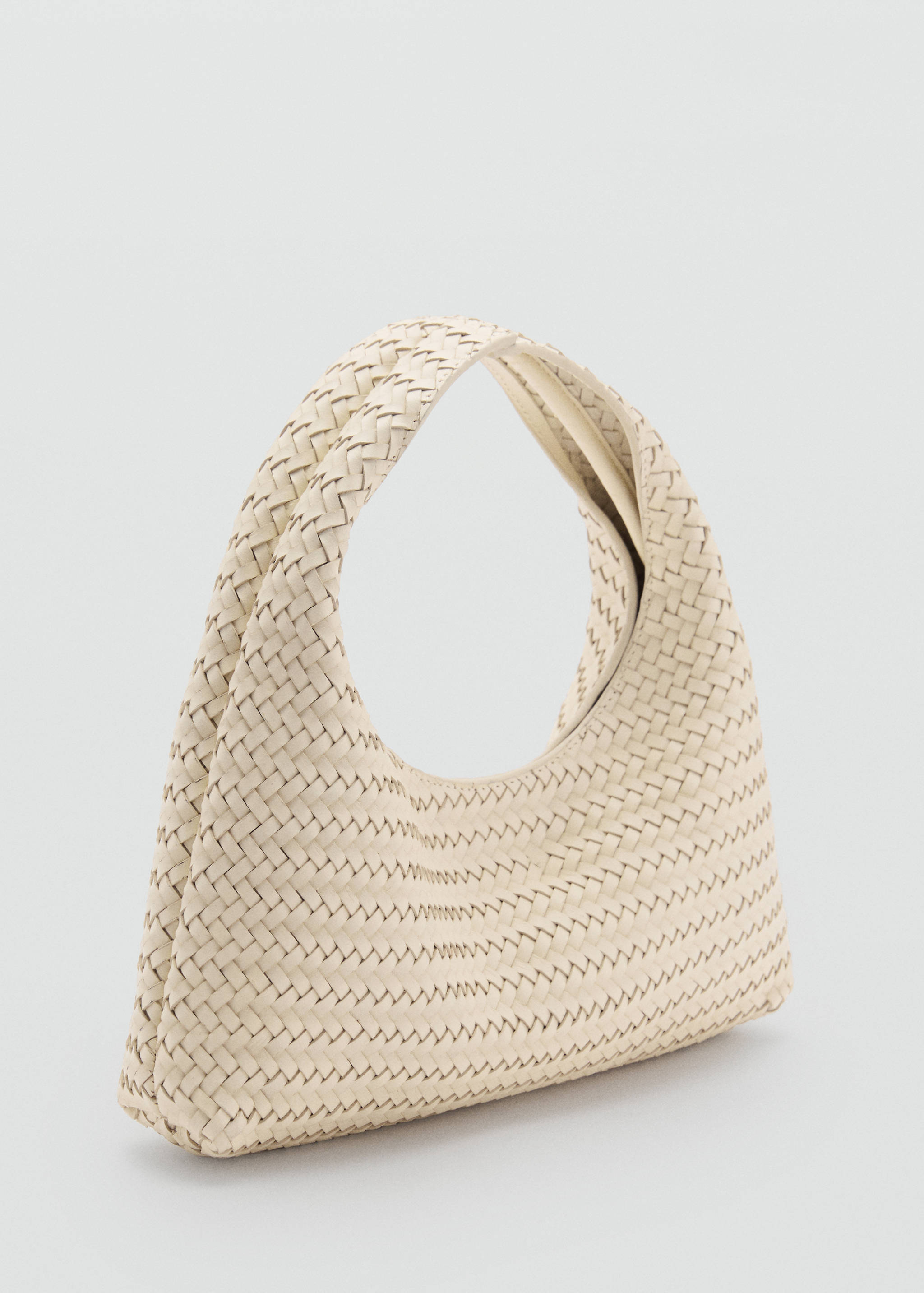 Fonott bőr kézitáska - Felezősík