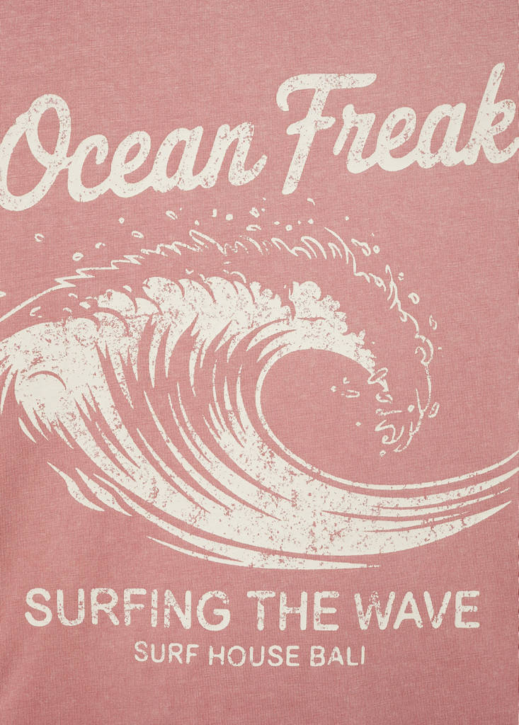 Short-sleeved printed t-shirt — Pastel Pink
