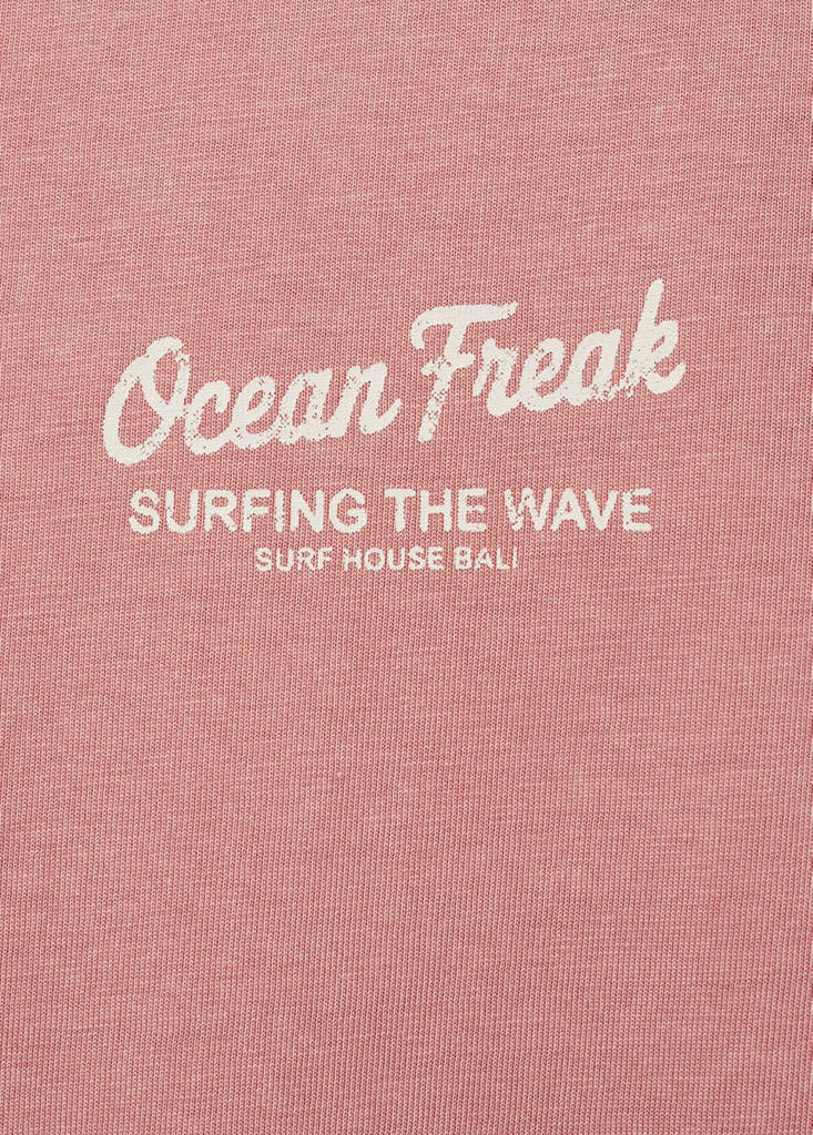 Short-sleeved printed t-shirt — Pastel Pink