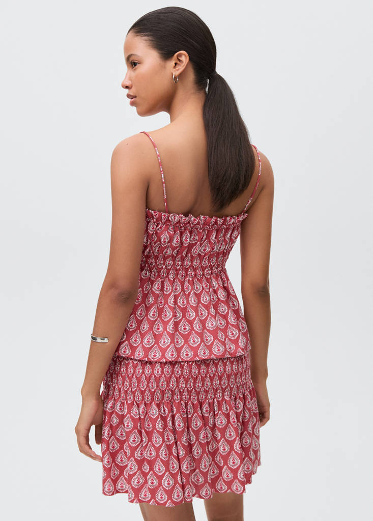 Printed strap top — Strawberry