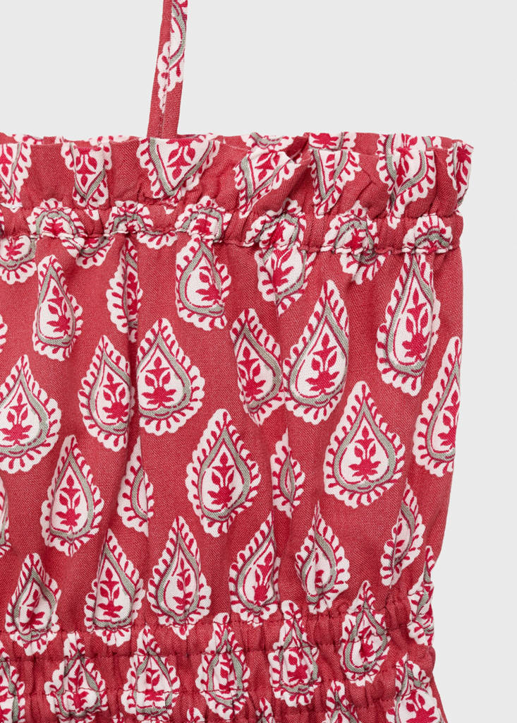 Printed strap top — Strawberry