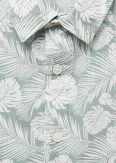 Tropical print shirt — Green 3