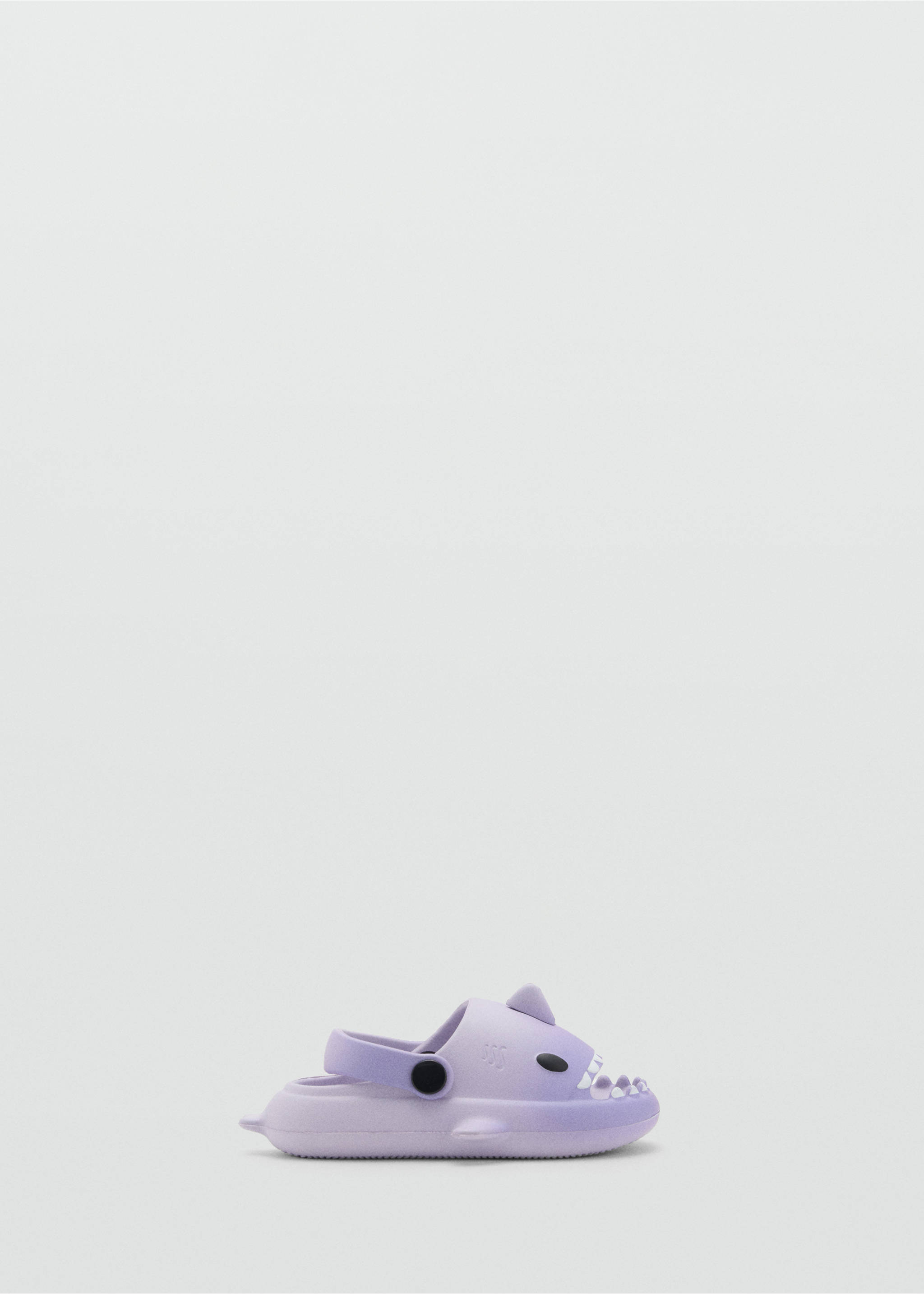 Tongs à motif requin - Article sans modèle, Violet clair/pastel. Ref: 87067686-00.