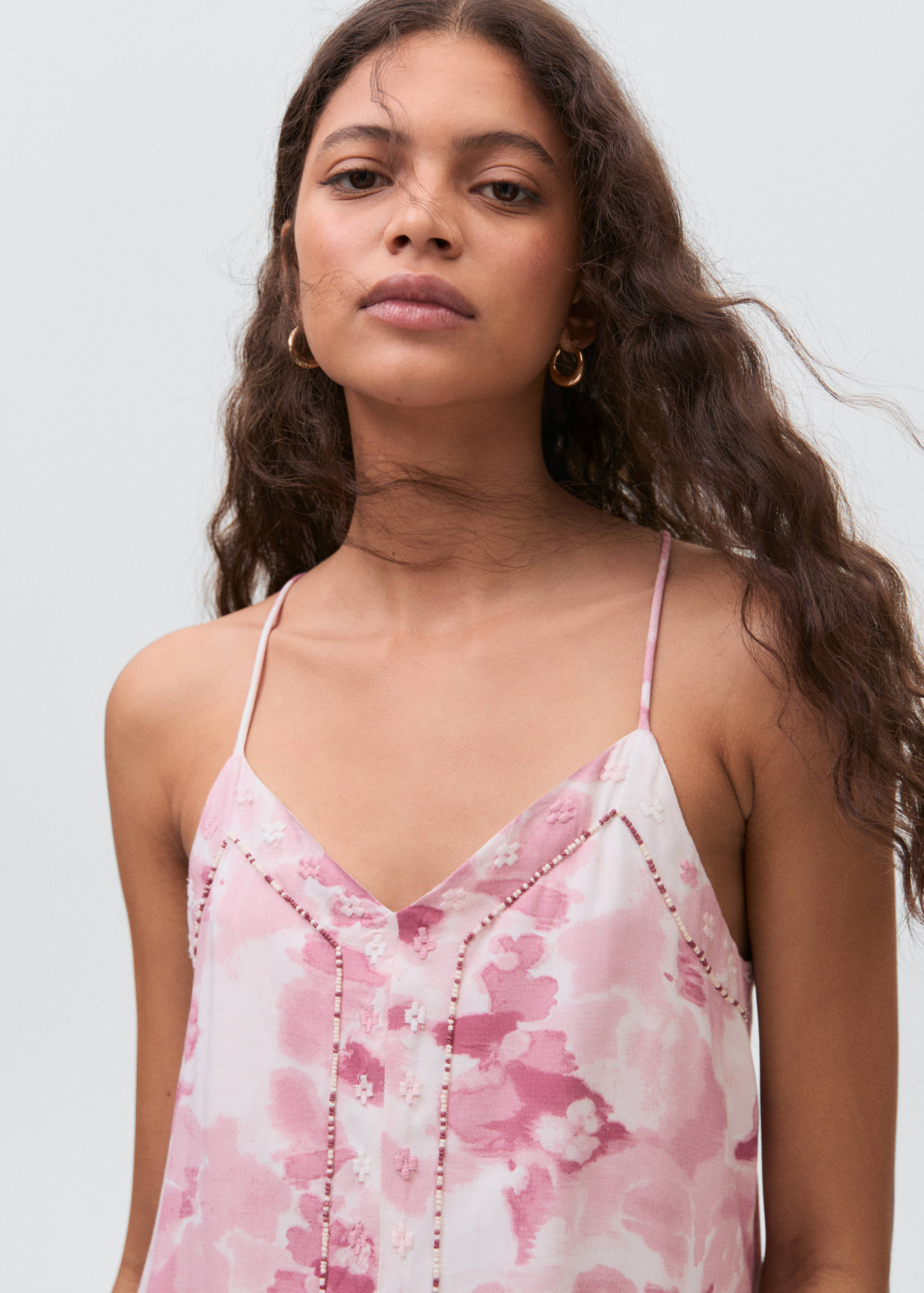 Vestido tie-dye bordado - Detalle del artículo 1