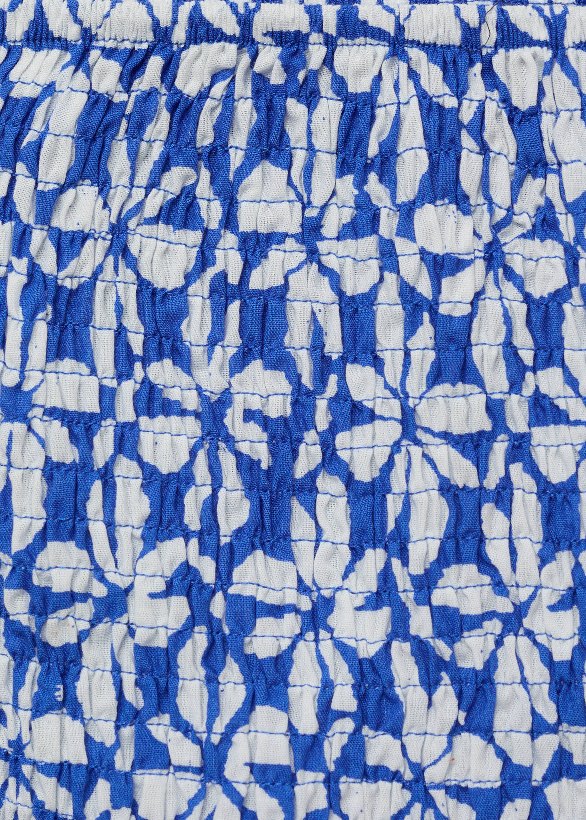 Gemusterter Rock mit Raffdetails - Detail des Artikels 8