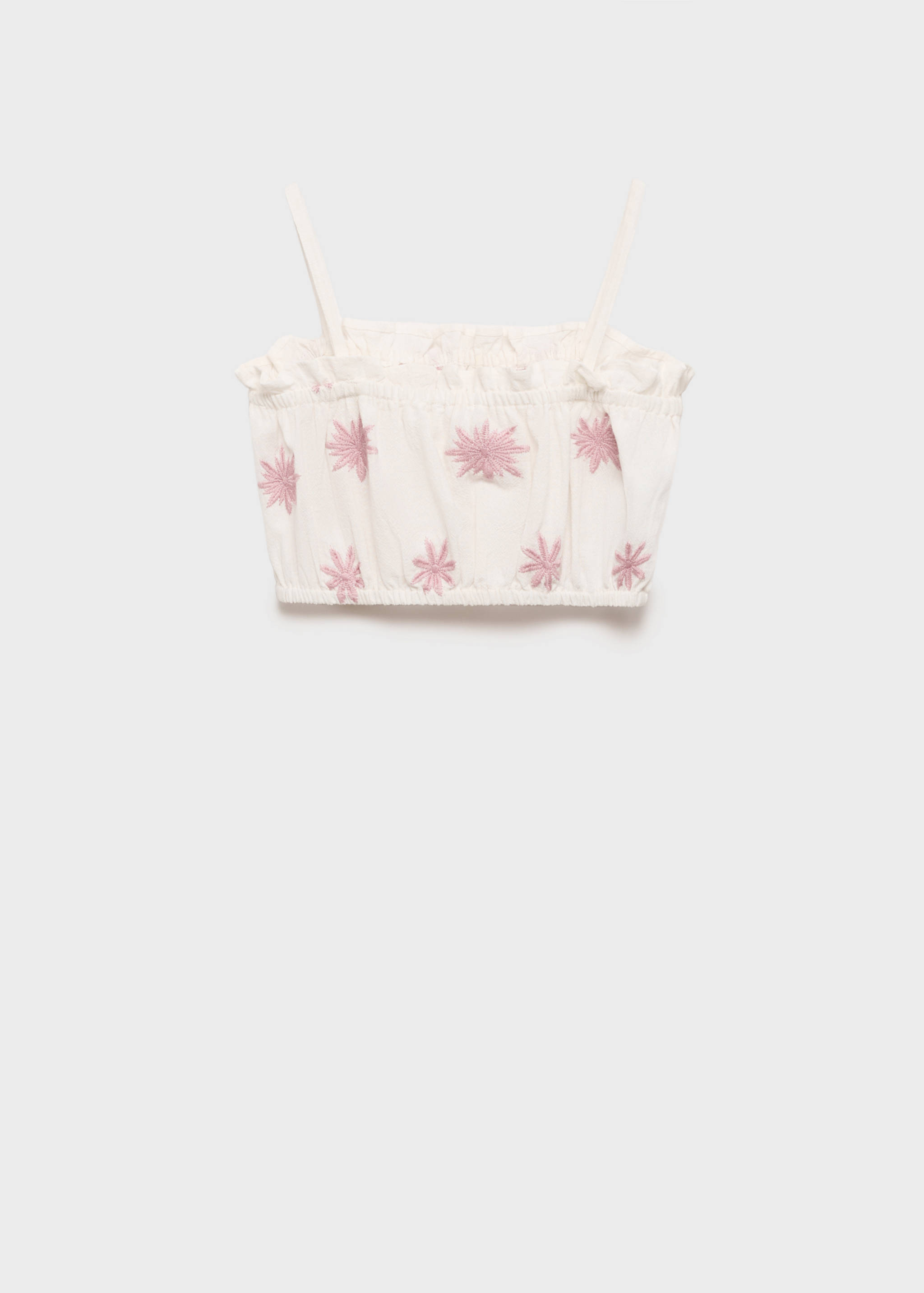 Embroidered crop top - Reverse of the article