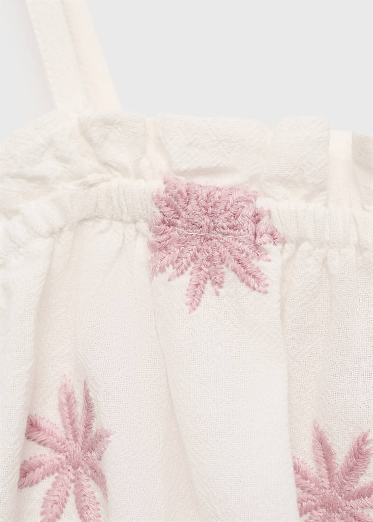 Embroidered crop top - thumbnail 4