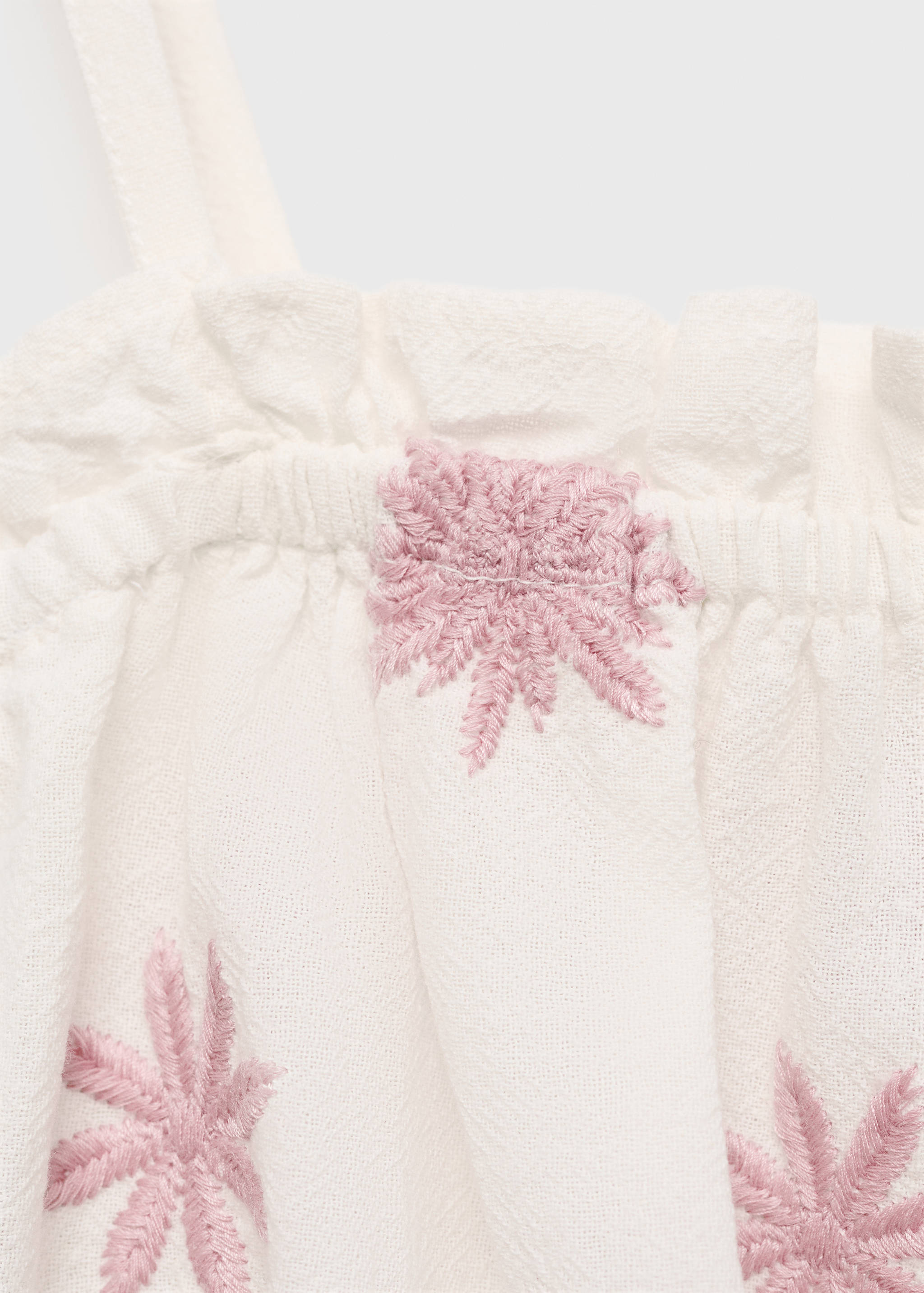 Embroidered crop top - Details of the article 8