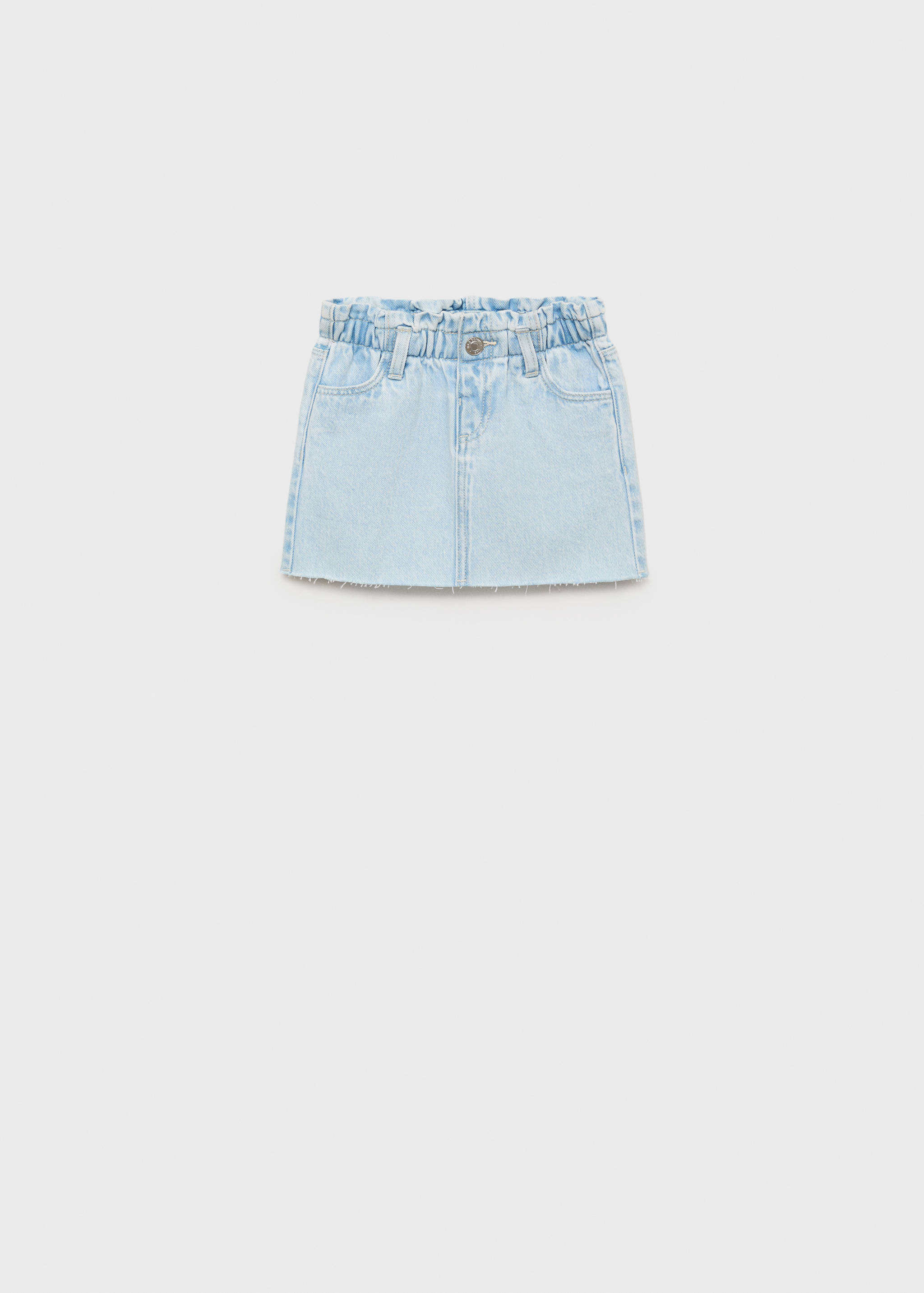 Falda denim bajo deshilachado - Artículo sin modelo