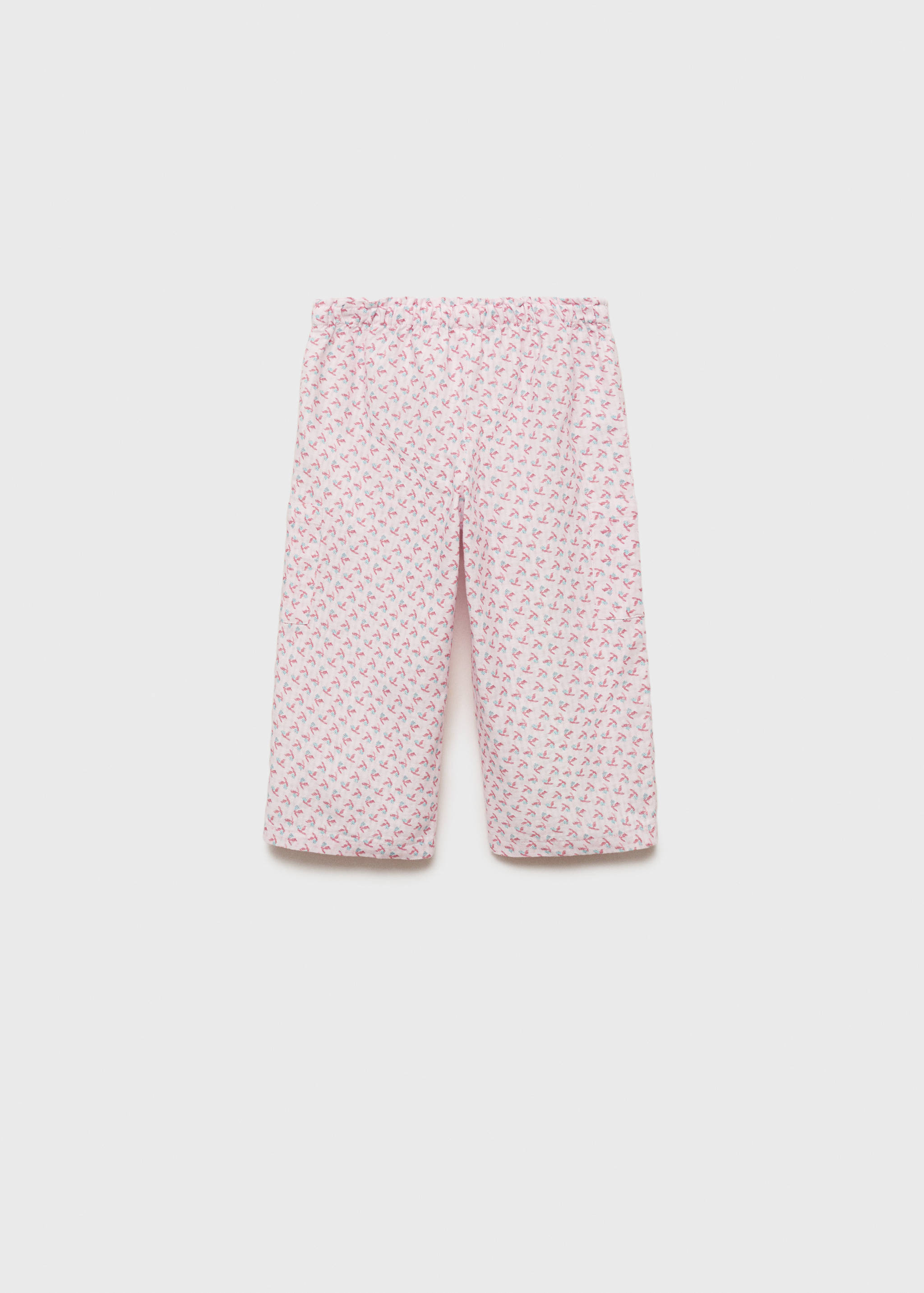 Printed straight pants - Reverse of the article