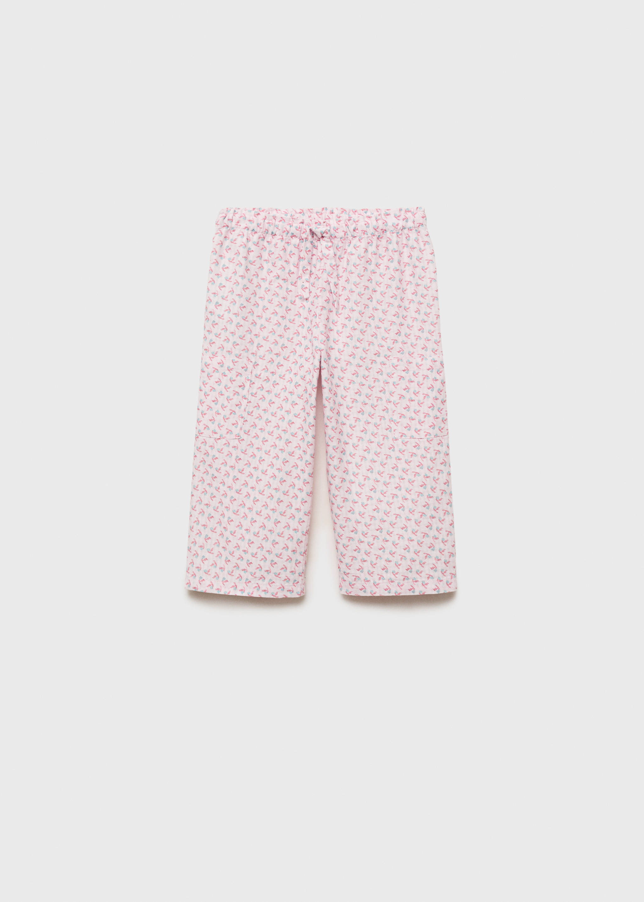 Printed straight pants - Article without model