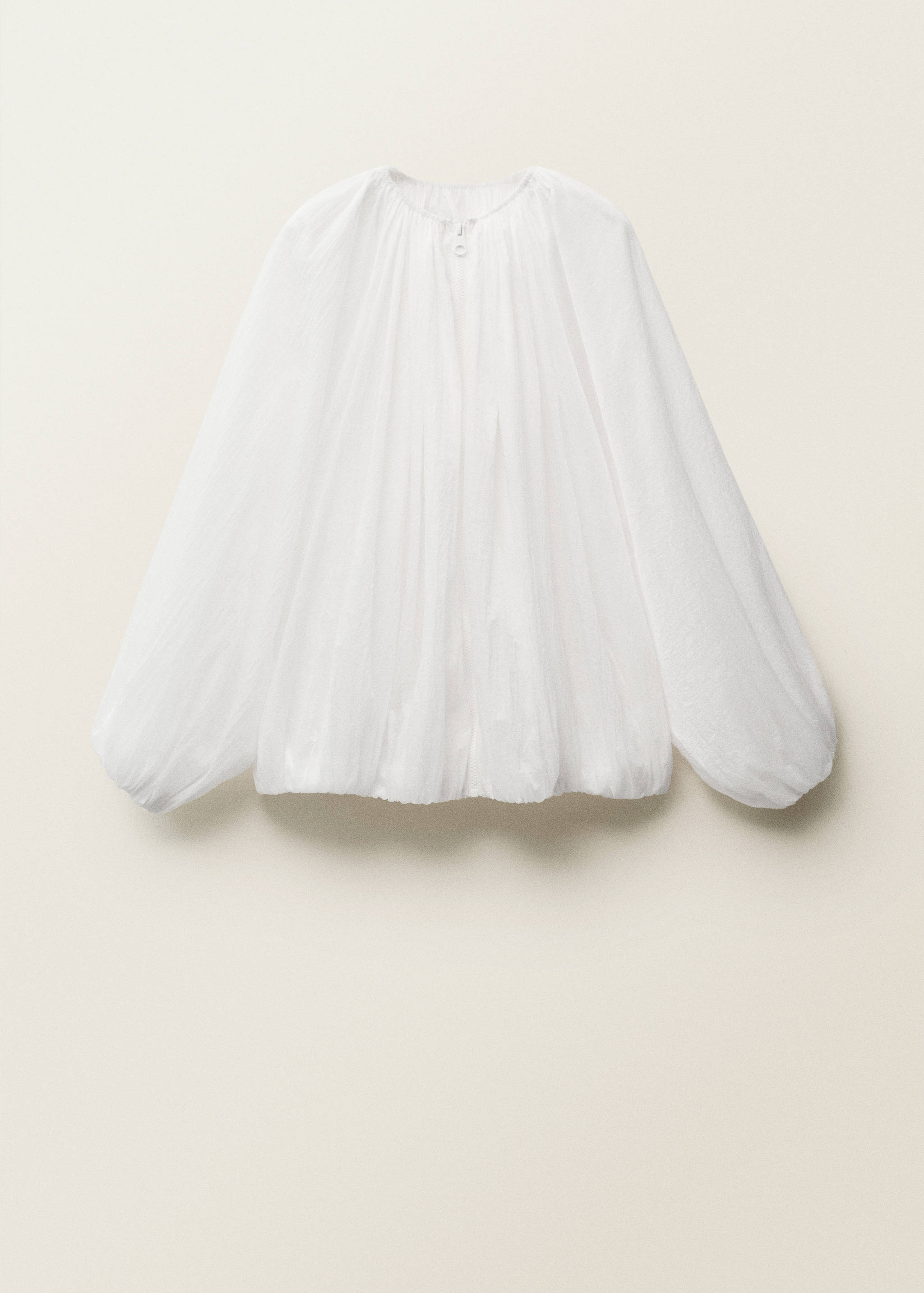 Prześwitująca marszczona kurtka - Artykuł bez modela/modelki