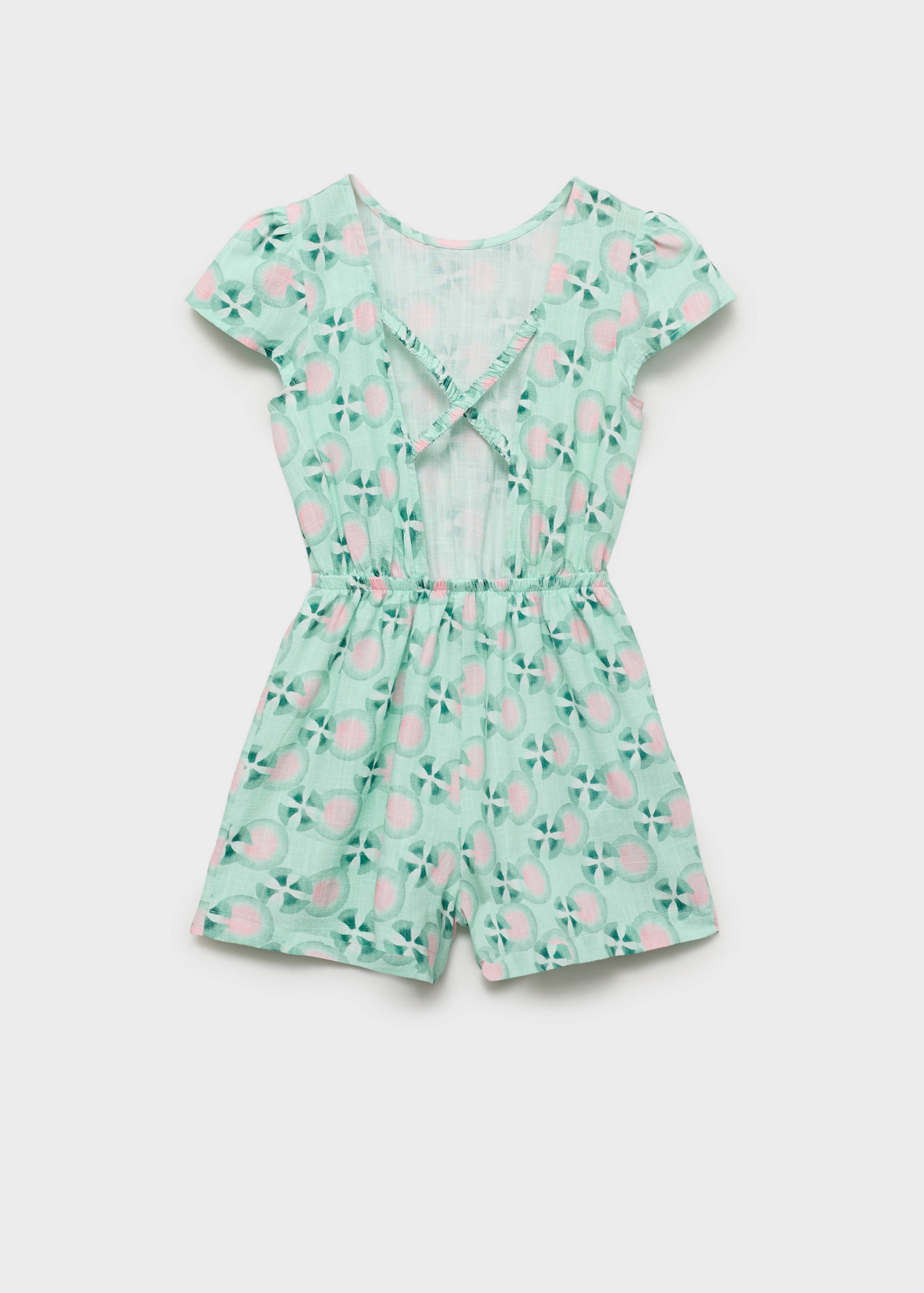 Printed short jumpsuit - Reverse of the article