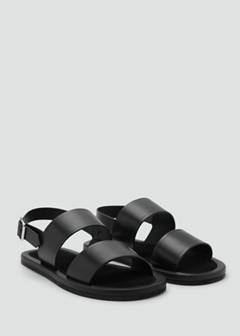 Leather strap sandals — Black 2