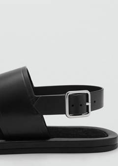 Leather strap sandals — Black 3