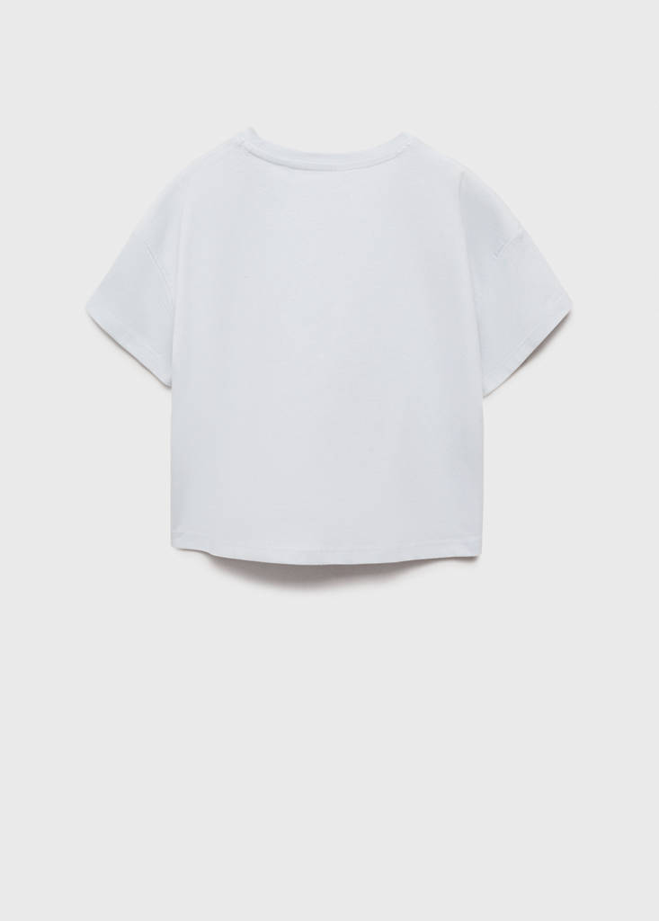 Printed message T-shirt — Sky Blue