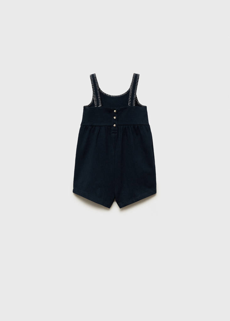 Straight short jumpsuit — Dark Navy