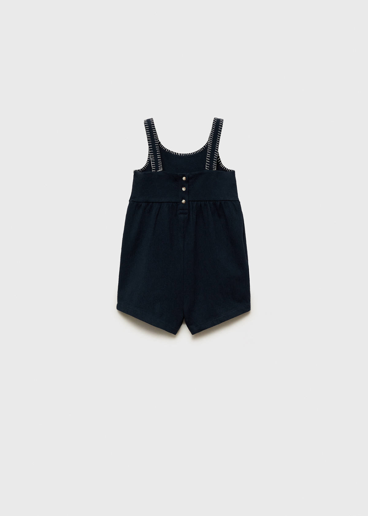 Straight short jumpsuit — Dark Navy