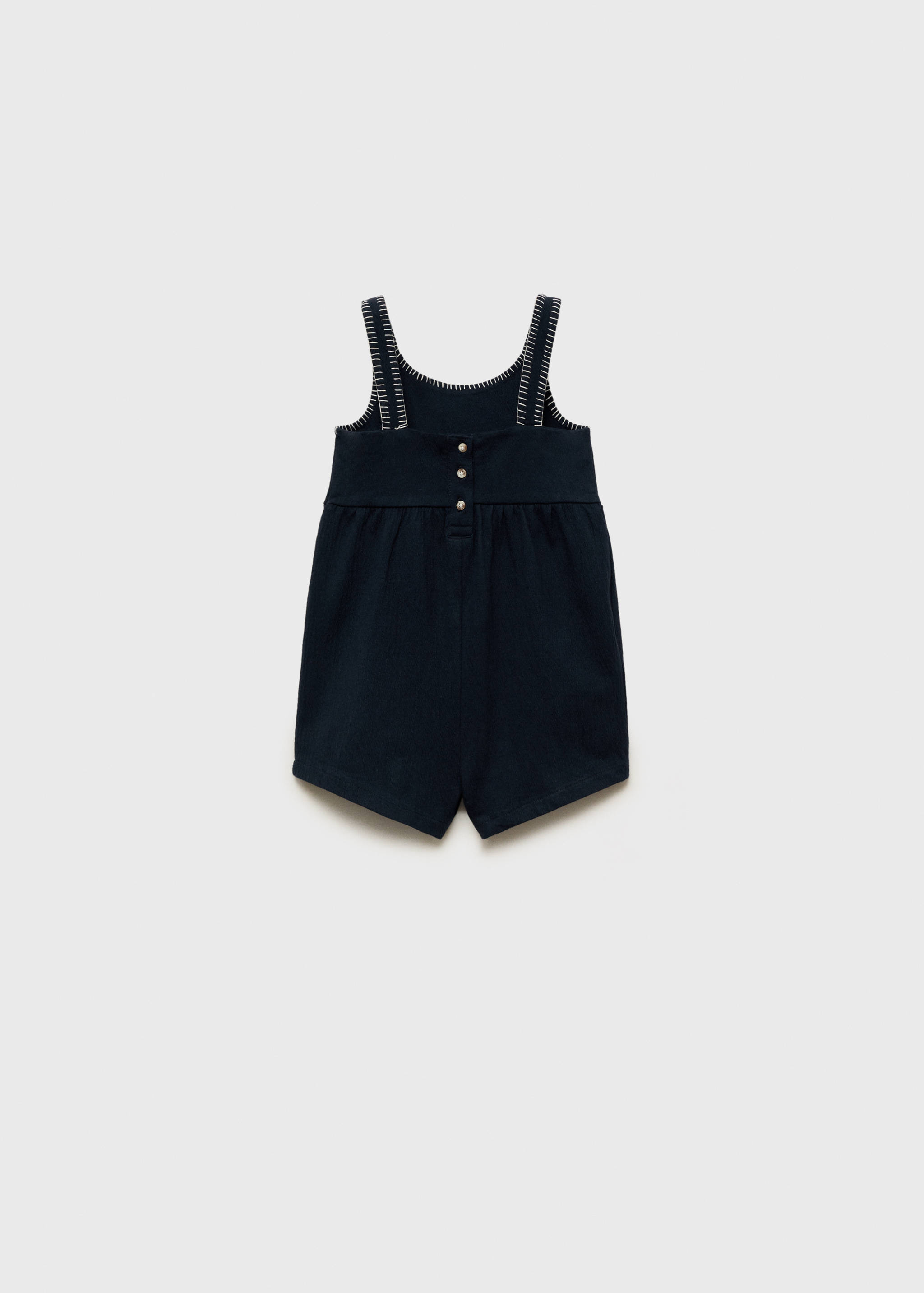 Straight short jumpsuit - Reverse of the article