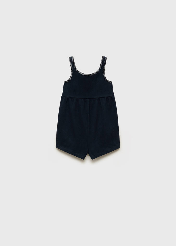 Straight short jumpsuit — Dark Navy