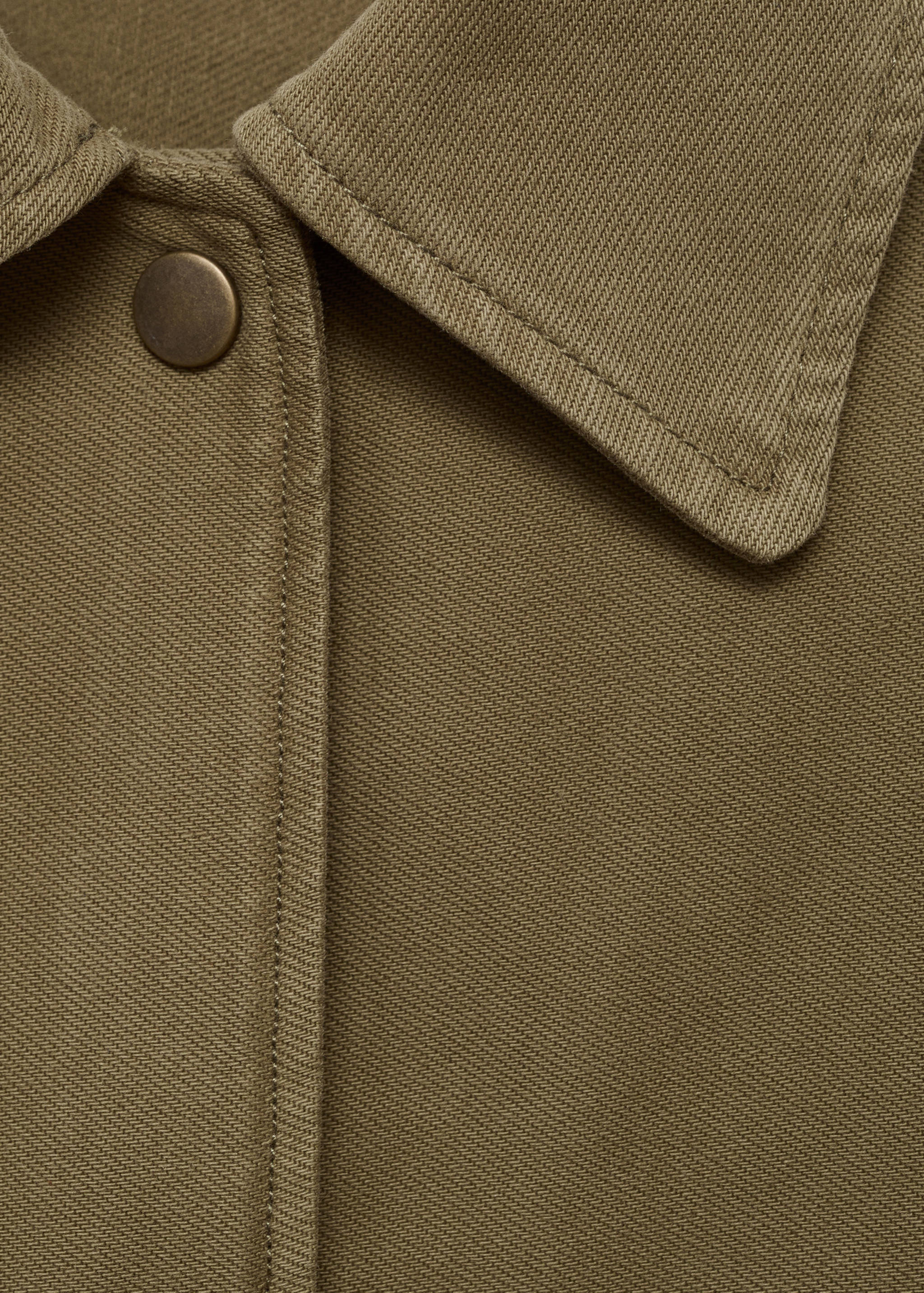 Cotton overshirt with lace detail - Details of the article 8