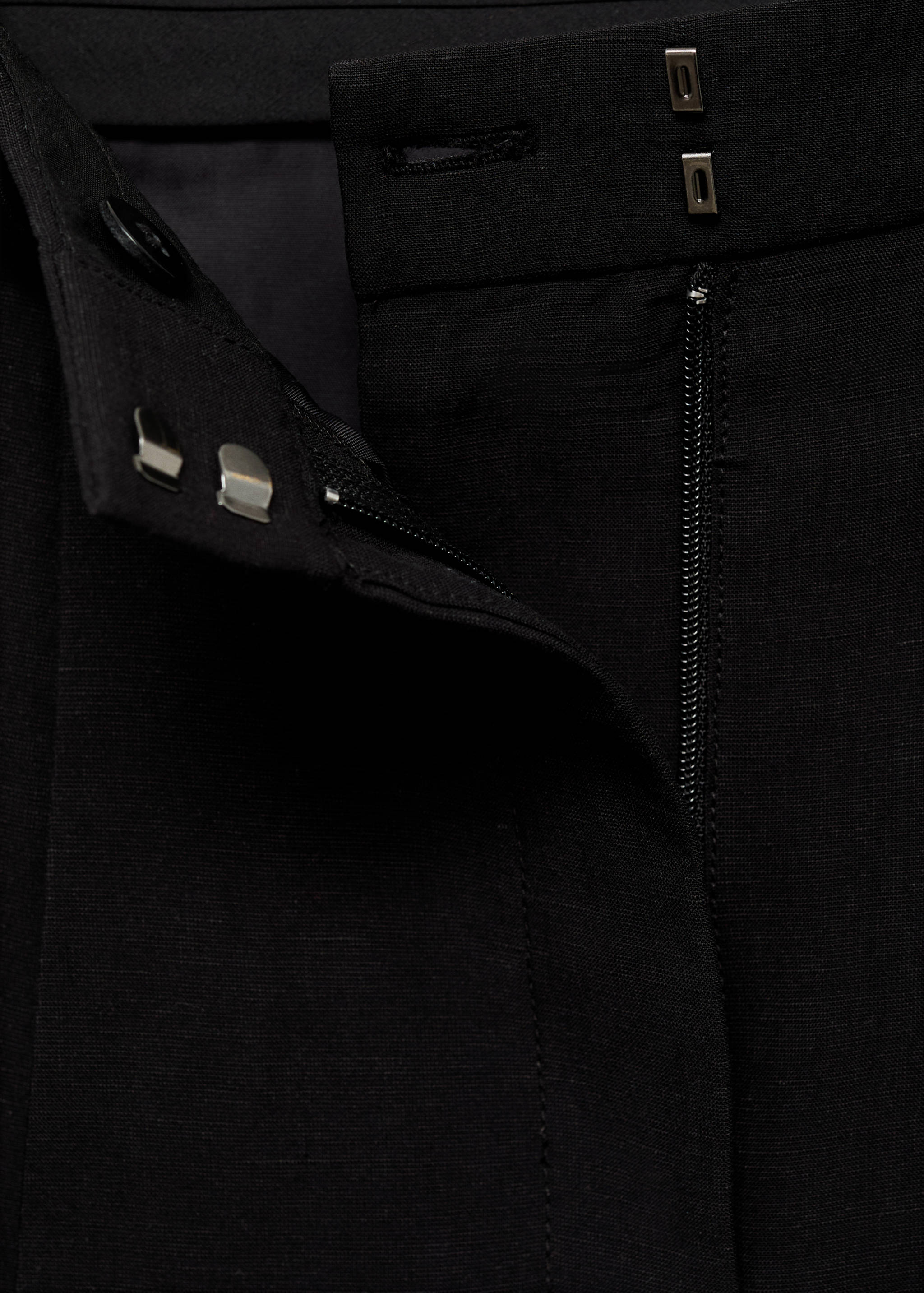 Calções de fato com mistura de linho - Pormenor do artigo 8