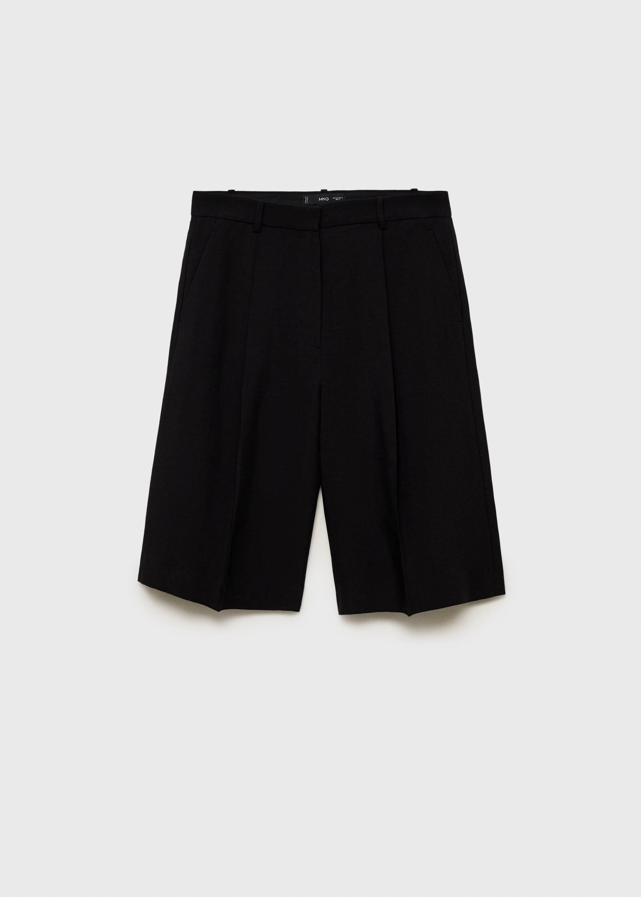 Linen-blend suit bermuda shorts - Article without model