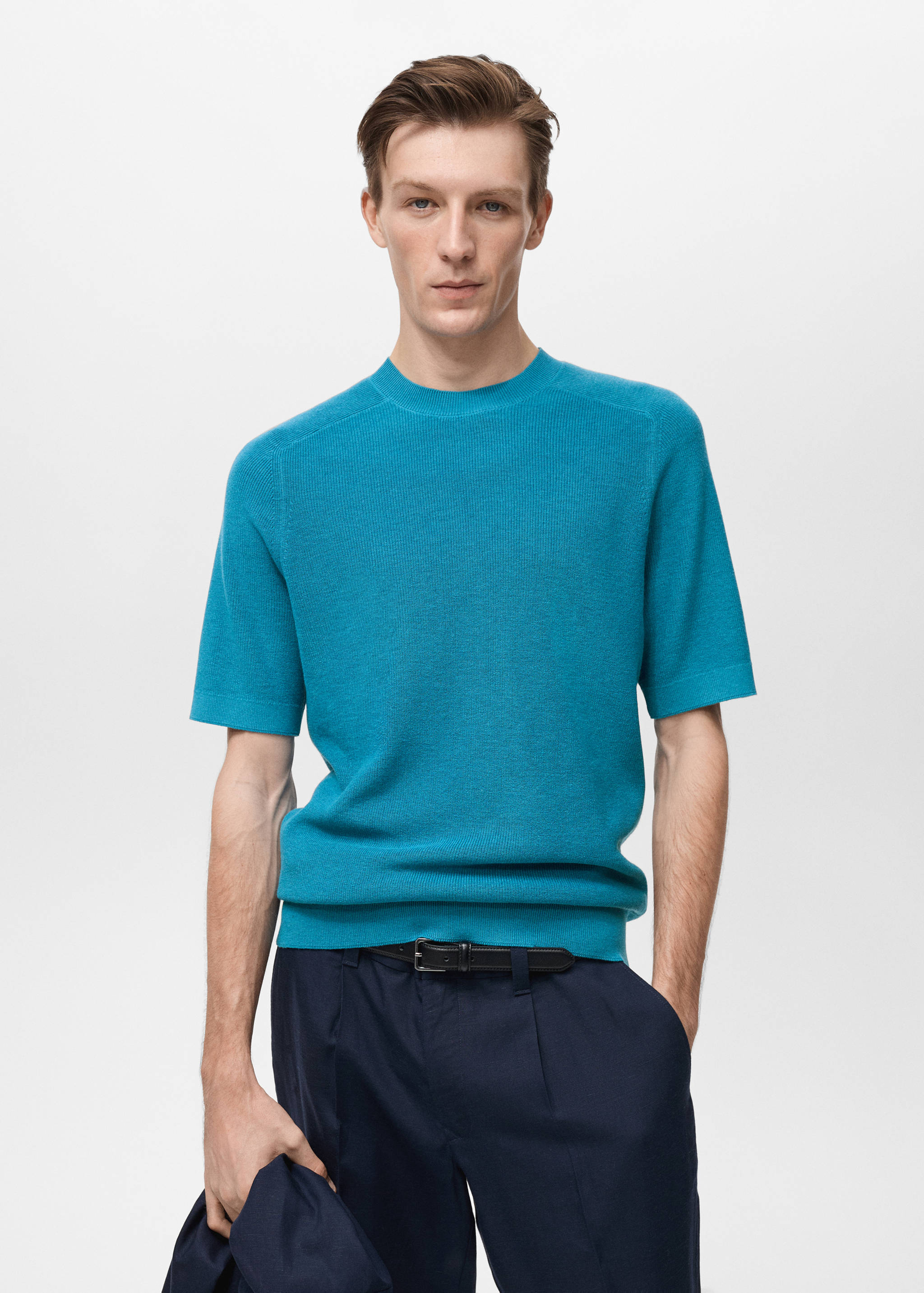 Fine-knit T-shirt - Medium plane