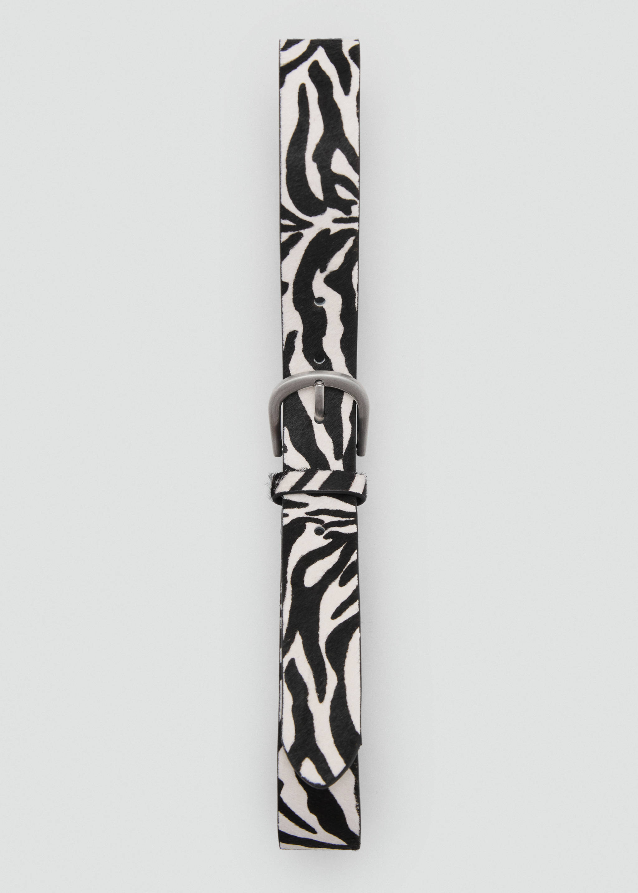 Zebra-print fur belt - Details of the article 2
