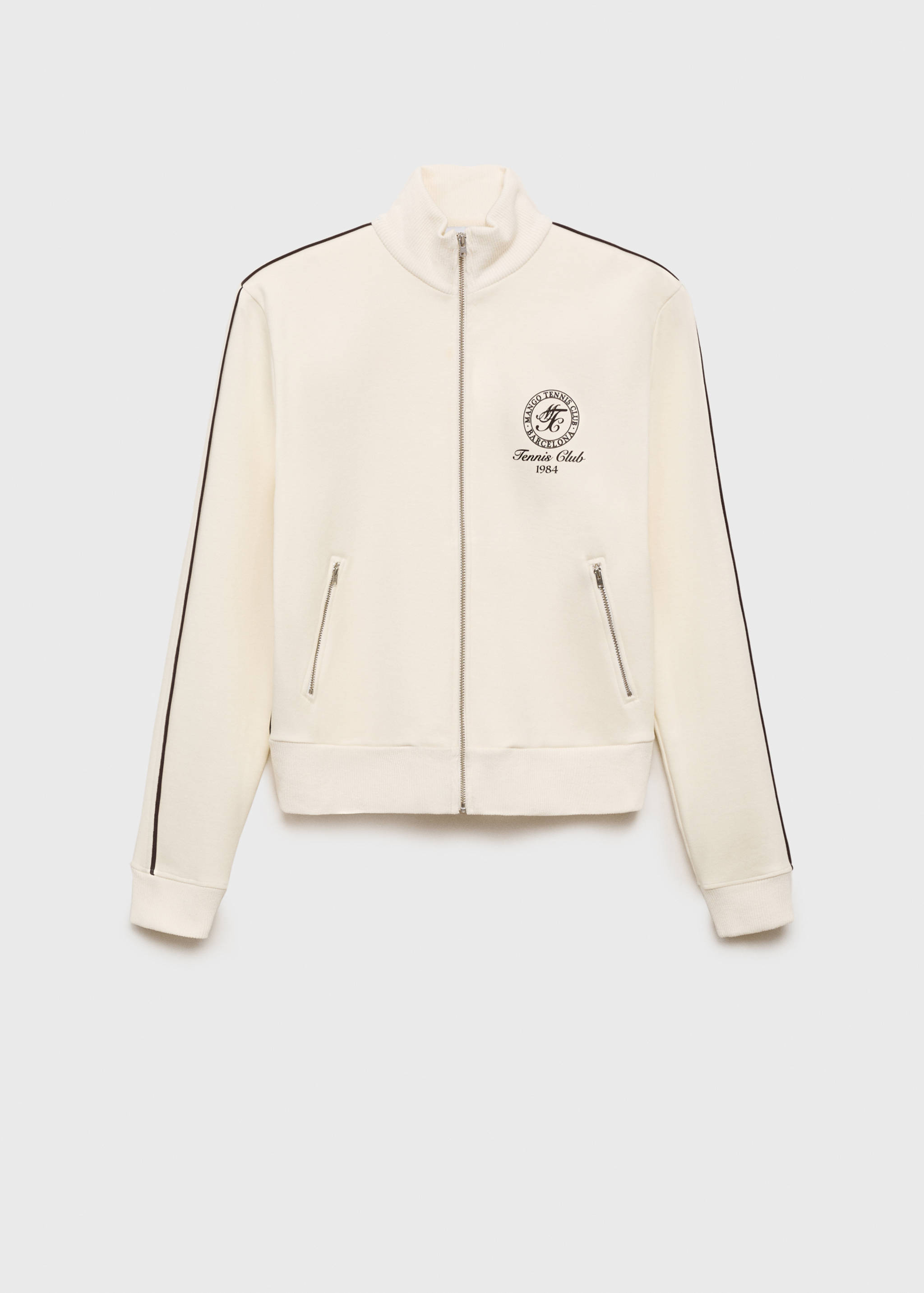 Veste coton rayure contraste - Article sans modèle