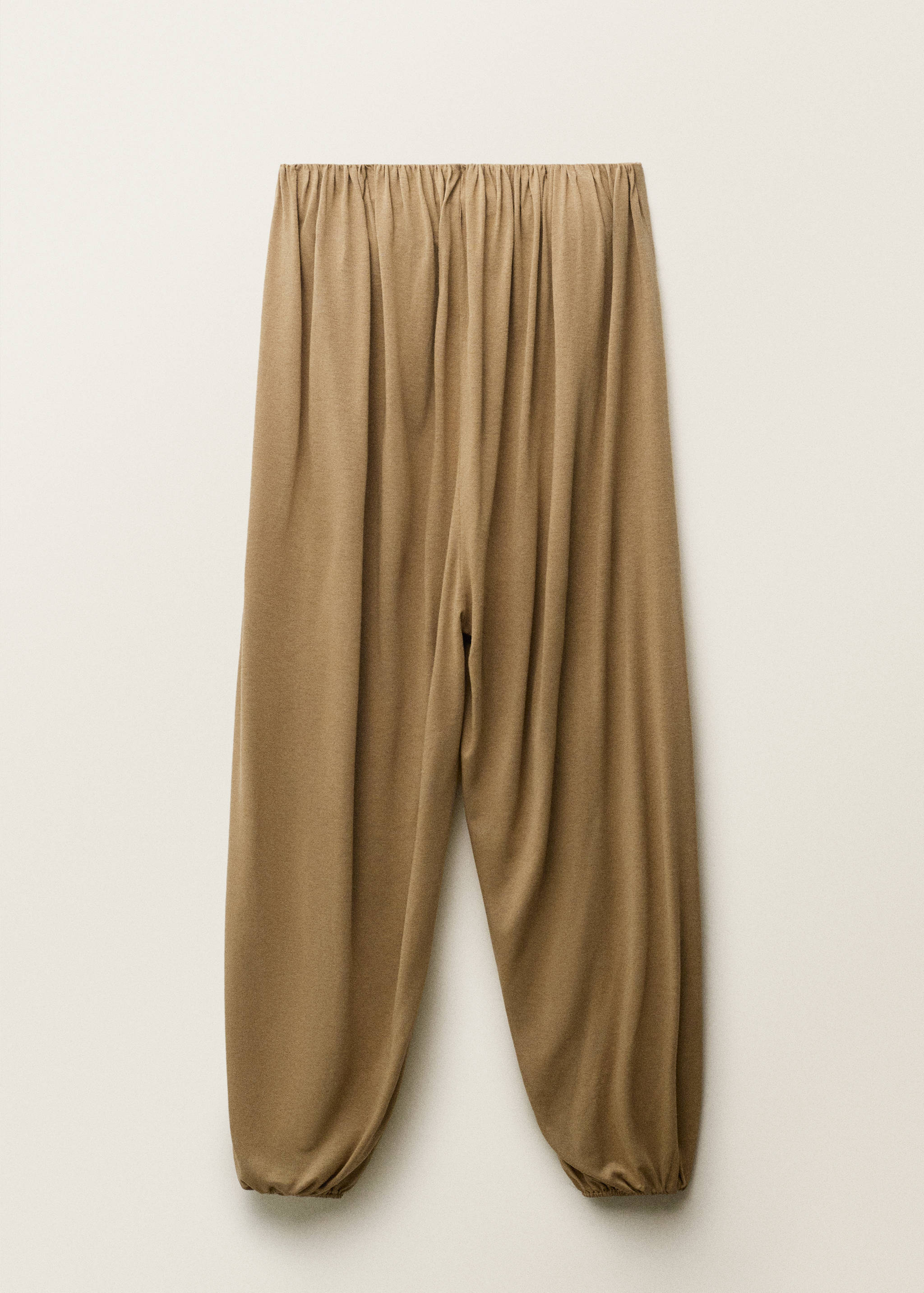 Strapless jumpsuit with puffed hem - Article without model