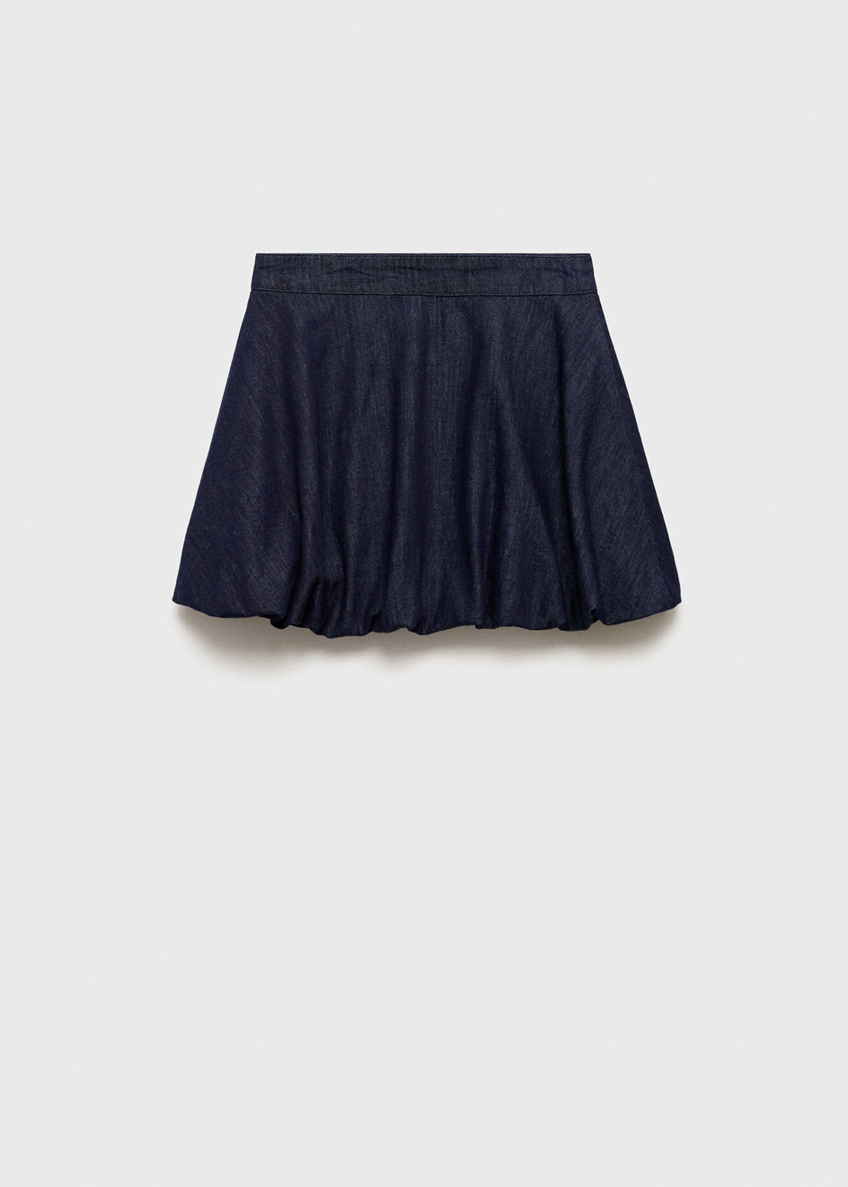 Balloon denim skirt — Open Blue